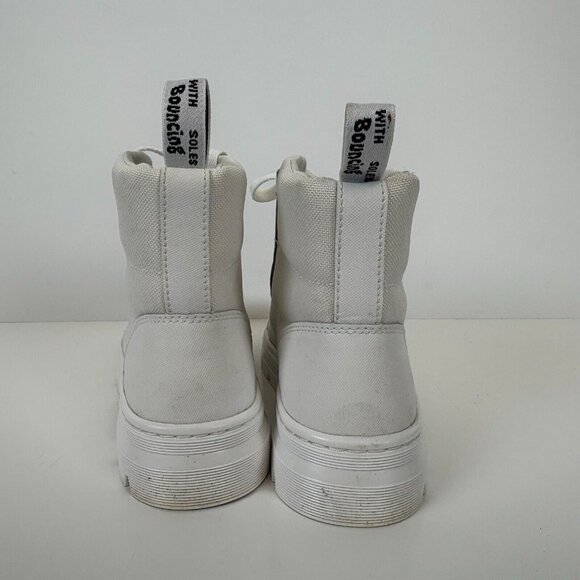 Dr Martens Combat Boots Womens Size 8 White Combs - Picture 4 of 6